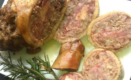 Cou de canard farci sous vide (+/- 450g)