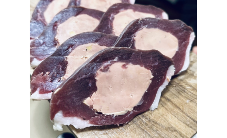 Demi magret séché farci au foie gras (+/- 200g)